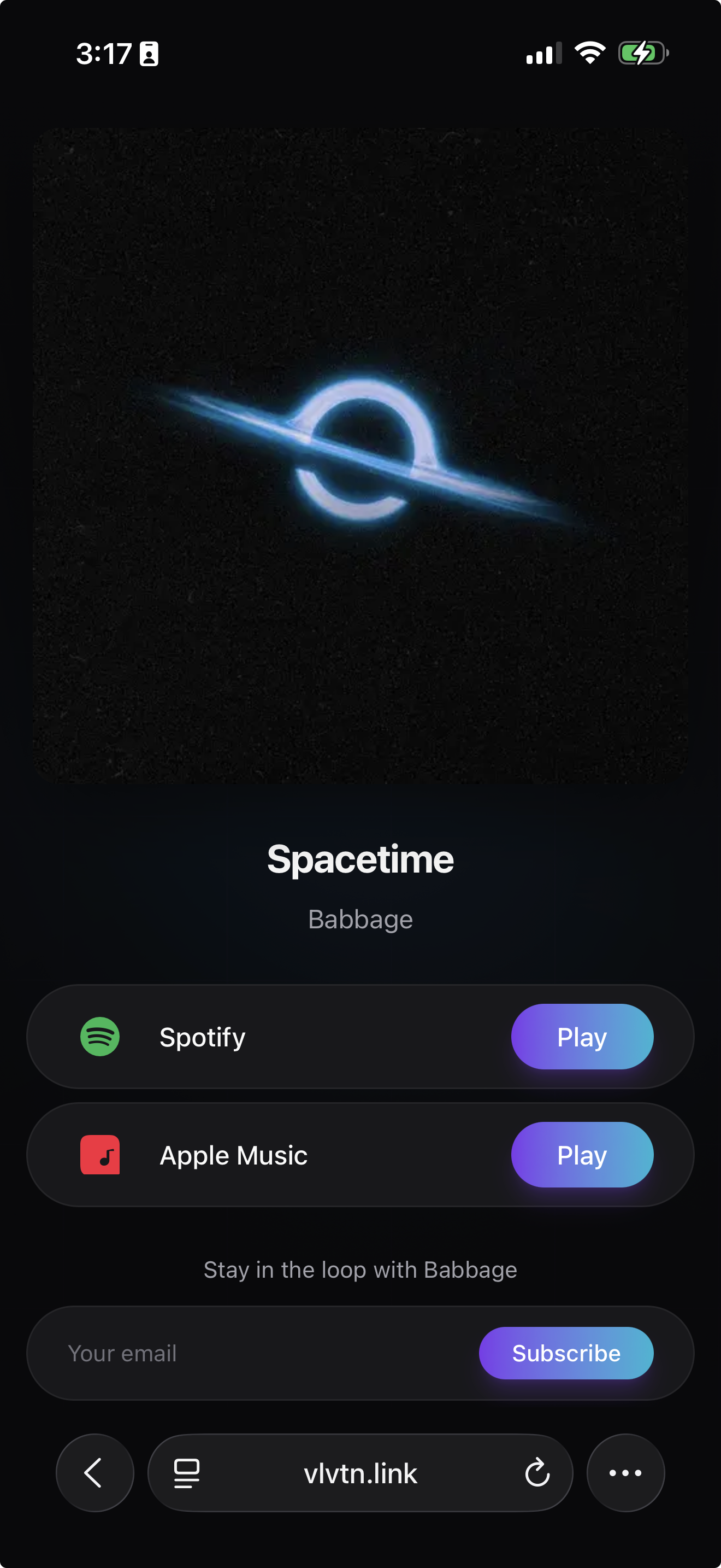 Spacetime smartlink — vlvtn.link/spacetime